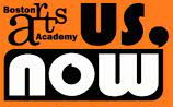 the baa logo with the words "us, now" against an orange background,